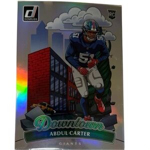 Panini Donruss Oversized Downtown Abdul Carter Giants Football Card 2025